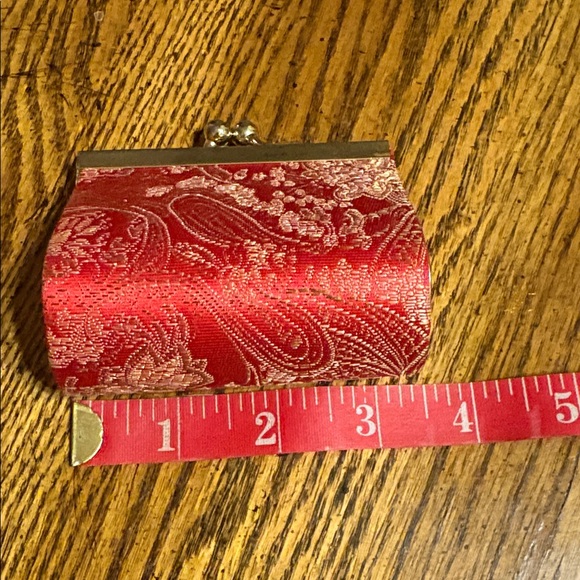 Vintage Silk Floral Kisslock Coin Purse- EUC - Picture 7 of 8